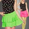 Neon Minirock Mit Volants