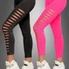 Schlitz Leggings Im 80er Look
