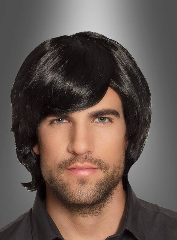 Schwarze 70er Jahre Perücke 1 Schwarze 70er Jahre Perücke