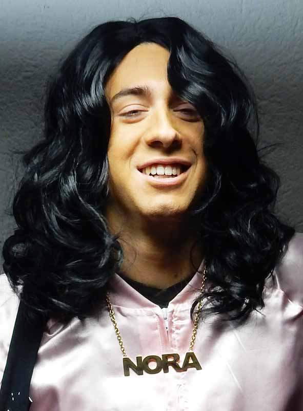 Schwarze Lockenperücke Thomas 80er Jahre Frisur 1 Schwarze Lockenperücke Thomas 80er Jahre Frisur