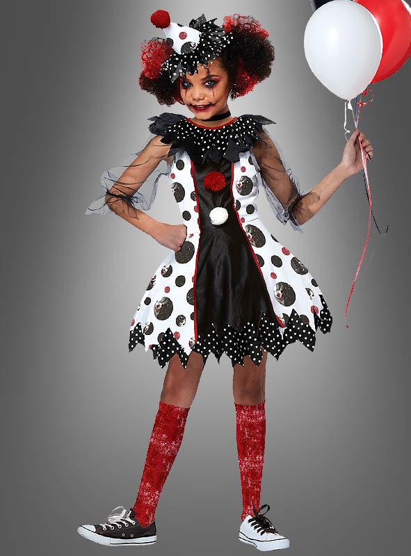 Clown Kleid Mädchen Kostüm Pippa 1 Clown Kleid Mädchen Kostüm Pippa