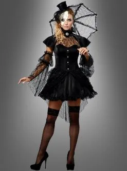 Viktorianische Puppe Gothic Kleid Mit Schirm