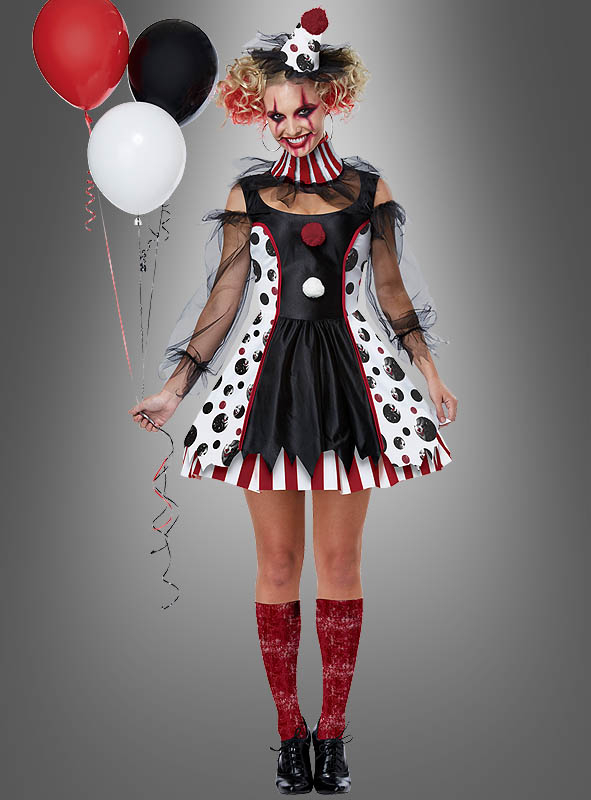 Clown Kleid Pippa Für Damen 1 Clown Kleid Pippa Für Damen