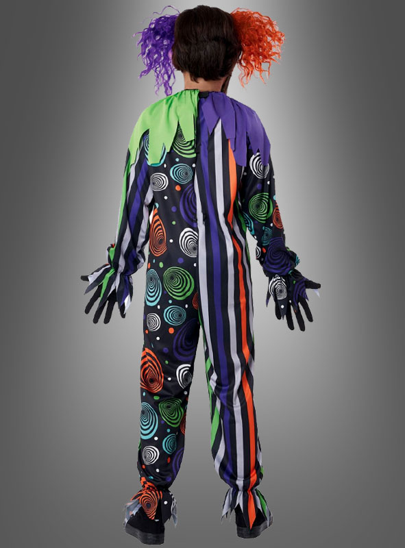 Neon Alptraum Clownkostüm Für Jungs 2 Neon Alptraum Clownkostüm Für Jungs – Bild 2