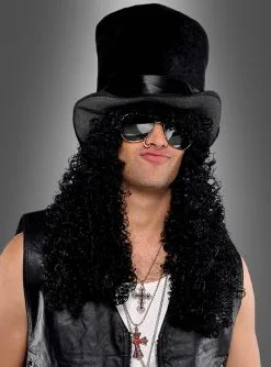 Rockstar Hut Mit Langen Haaren