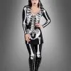 Skelettanzug Damen 2-teilig