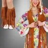Hippie Fransenweste Und Stulpen