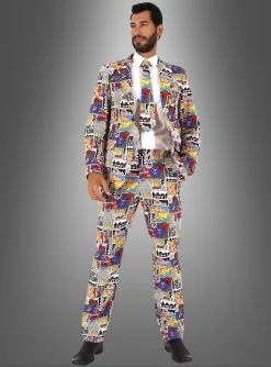 Comic Herrenanzug Im Lustigen Design