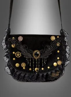 Steampunk Handtasche Zahnrad & Spitze