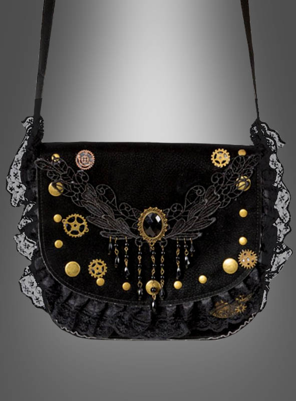 Steampunk Handtasche Zahnrad & Spitze 1 Steampunk Handtasche Zahnrad & Spitze