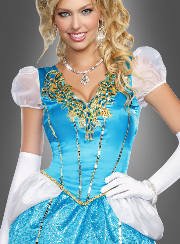 Märchenhaftes Ballkleid Blau 2 Märchenhaftes Ballkleid Blau – Bild 2