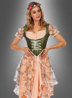 Bezauberndes Blumenfee Kleid Mit Blüten -Günstiges Kostumhaus Geschäft blumenfee kostuem damen mit stoffblumen 25ac97532c 3