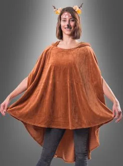 Wandelbarer Brauner Poncho Aus Plüsch XS-XXXL -Günstiges Kostumhaus Geschäft brauner poncho e7dac8090d 3