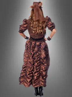 Sexy Steampunk Kleid -Günstiges Kostumhaus Geschäft braunes steampunk damenkleid 1150d09e61 3
