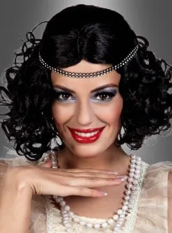 20er Jahre Showgirl Perücke Mit Stirnband -Günstiges Kostumhaus Geschäft charleston frisur 20er jahre schwarz e6077d0abc 3