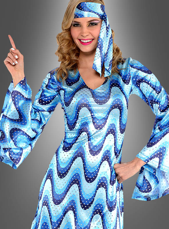 Paillettenkleid Disco Lady Bluebird 2 Paillettenkleid Disco Lady Bluebird – Bild 2