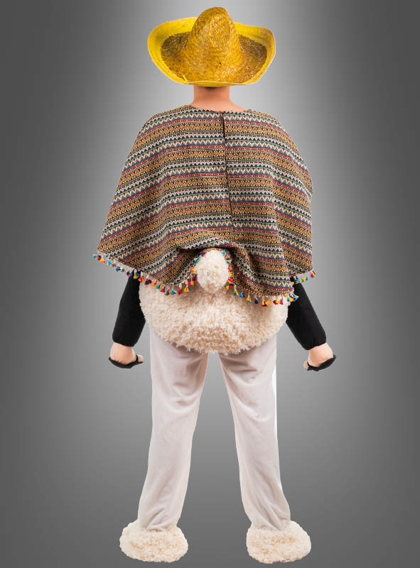 Deluxe Lama Kostüm Alpaka Reiter Mit Poncho 3 Deluxe Lama Kostüm Alpaka Reiter Mit Poncho – Bild 3