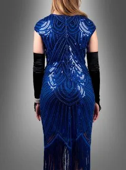 Edles Gatsby Kleid Daisy -Günstiges Kostumhaus Geschäft flapper kleid mit fransen und pailletten deluxe bf2a36d9f3 4