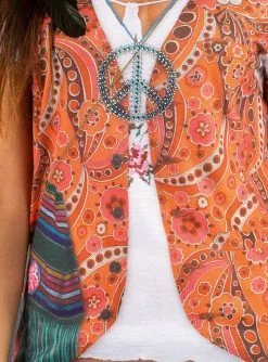 Hippie Shirt Damen -Günstiges Kostumhaus Geschäft fotorealistisches shirt hippie 39a218c8d3 4