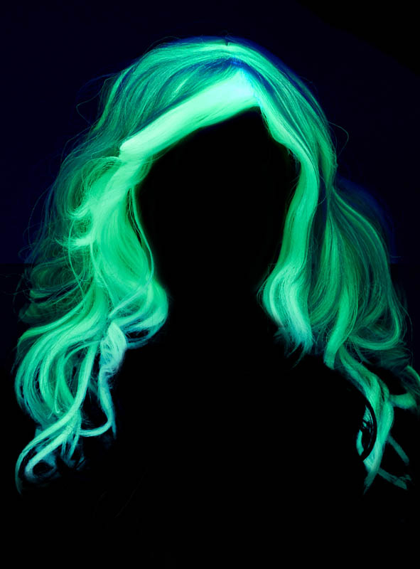 Nachtleuchtende Kinderperücke Geist 2 Nachtleuchtende Kinderperücke Geist – Bild 2