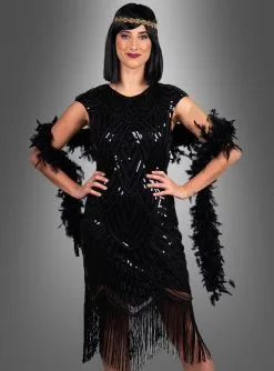 Edles Gatsby Kleid Daisy -Günstiges Kostumhaus Geschäft golden twenties damen kostuem mit pailletten d4b8cfc41e 3