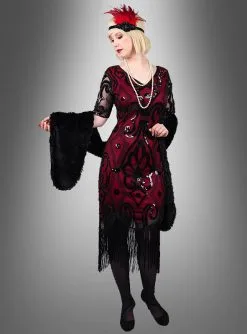 Halbarm 20er Jahre Retro Kleid Francis -Günstiges Kostumhaus Geschäft golden twenties damenkostuem paillettenkleid 65e0f6cff5 4