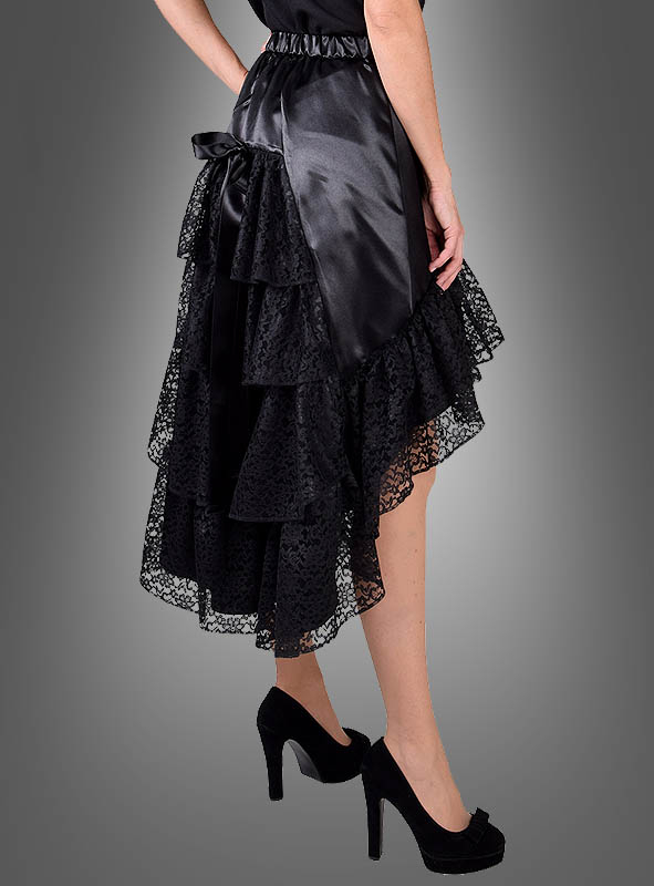 Rock Mit Spitze Schwarz 2 Rock Mit Spitze Schwarz – Bild 2