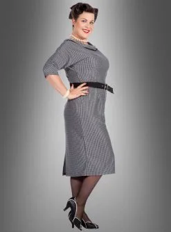 50er Jahre Bleistiftkleid Jackie Rockabilly -Günstiges Kostumhaus Geschäft hahnentritt muster bleistiftkleid elegant fedc18ffd0 4