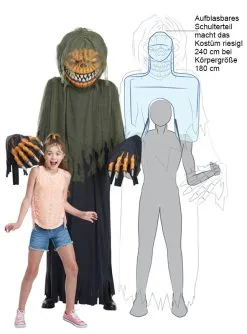 Horror Kürbis Kostüm Oder Deko Ca. 240cm -Günstiges Kostumhaus Geschäft halloween kuerbis kostuem eb2fd5084b 3
