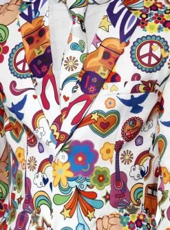 Bunter Anzug Hippie Style 3-teilig -Günstiges Kostumhaus Geschäft herrenazug bunter hippie muster 60er jahre 65080dd8b1 4