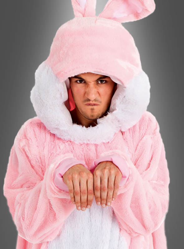 Rosa Plüsch Hase Für Damen Oder Herren 2 Rosa Plüsch Hase Für Damen Oder Herren – Bild 2