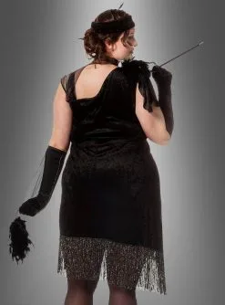 XXL Diva 20er Jahre Fransenkleid 5 XXL Diva 20er Jahre Fransenkleid -Günstiges Kostumhaus Geschäft karnevalskostuem xxl charleston flapperkleid 0262f1f614 3
