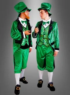 Irischer Kobold Kostüm Leprechaun Grün -Günstiges Kostumhaus Geschäft koboldkostueme fuer gruppen 3fa30c36c6 3