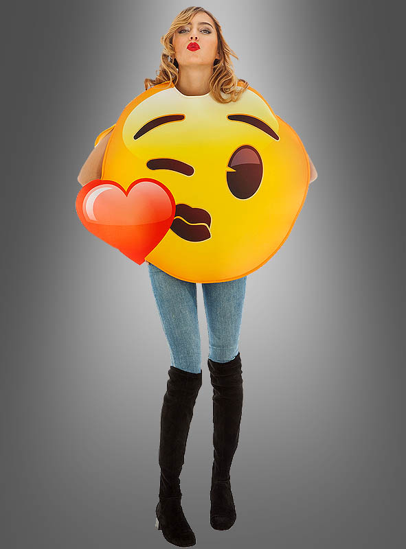Love Emoji Kuss Kostüm 2 Love Emoji Kuss Kostüm – Bild 2