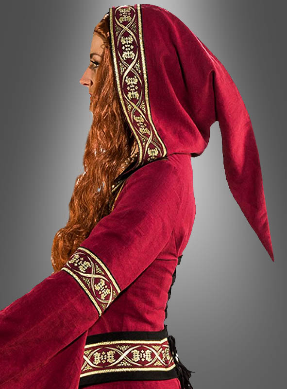 Mittelalter Kleid Morgana Mit Kapuze 3 Mittelalter Kleid Morgana Mit Kapuze – Bild 3