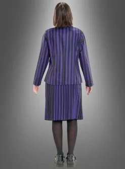 Wednesday Damen Schuluniform Schwarz Lila 5 Wednesday Damen Schuluniform Schwarz Lila -Günstiges Kostumhaus Geschäft lila gestreiftes wednesday kostuem original lizenz netflix 9c8bec3dc5 3