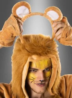 Löwe Poncho Aus Weichem Plüsch S-XXXL -Günstiges Kostumhaus Geschäft loewenkostuem unisex kapuzencape maehne 96b7dbc381 3