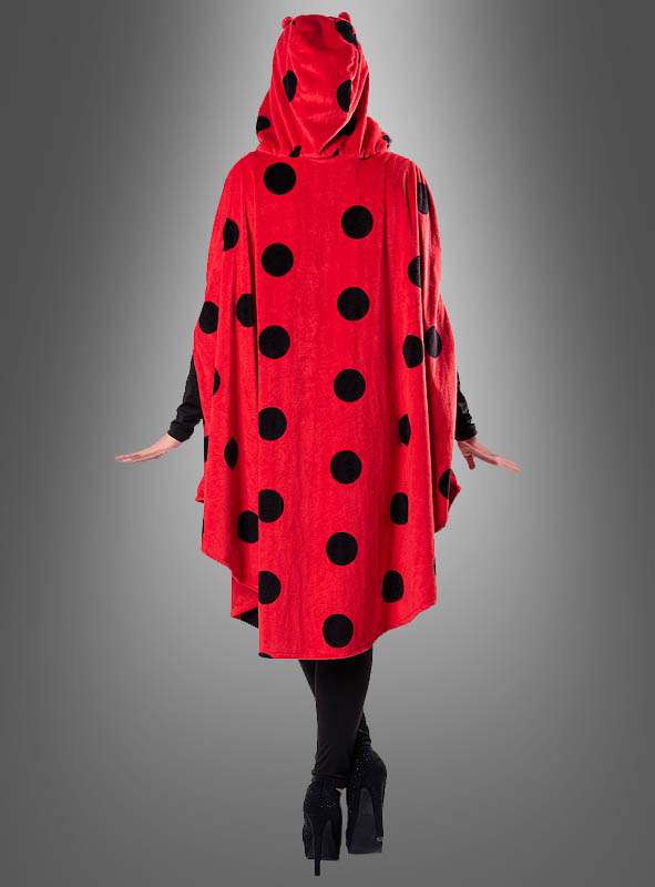 Marienkäfer Poncho Aus Plüsch XS-XXXL 2 Marienkäfer Poncho Aus Plüsch XS-XXXL – Bild 2