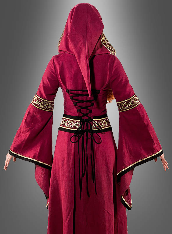 Mittelalter Kleid Morgana Mit Kapuze 2 Mittelalter Kleid Morgana Mit Kapuze – Bild 2