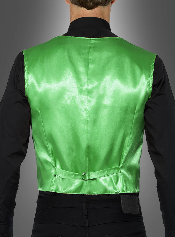 Grüne Herrenweste Mit Pailletten 2 Grüne Herrenweste Mit Pailletten – Bild 2