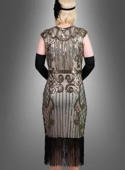 Premium 20er Jahre Kleider Kelly -Günstiges Kostumhaus Geschäft paillettenkleid mit fransen charleston kostuem 752f571495 5