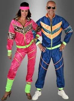 80er Jahre Outfit Trainingsanzug -Günstiges Kostumhaus Geschäft partnerkostuem trainingsanzug 80er jahre bfa08386bd 4