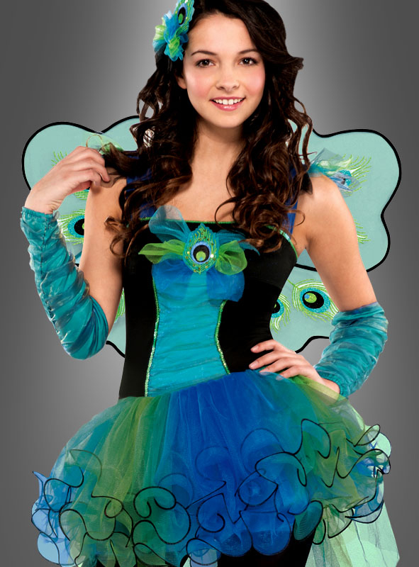 Schillerndes Pfauenkostüm 2 Schillerndes Pfauenkostüm – Bild 2