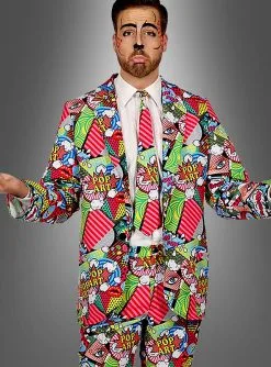 Pop Art Anzug Für Herren 5 Pop Art Anzug Für Herren -Günstiges Kostumhaus Geschäft pop art anzug 3 teilig mit krawatte b0522be1c8 3