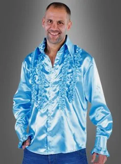 Doppelreihiges Rüschenhemd Waschbar 70er 7 Doppelreihiges Rüschenhemd Waschbar 70er -Günstiges Kostumhaus Geschäft rueschenhemd disco schlager party 5dfb690eb7 4