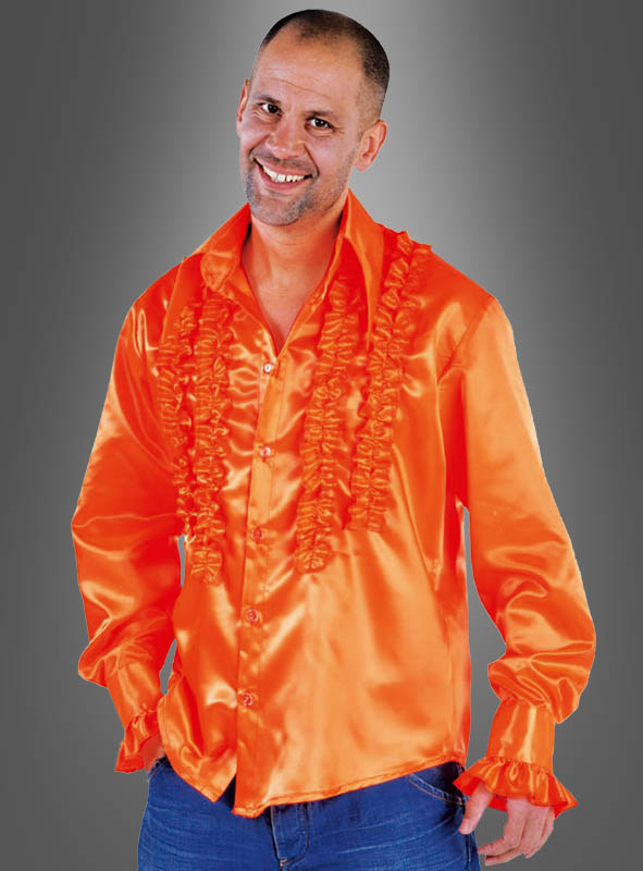 Doppelreihiges Rüschenhemd Waschbar 70er 2 Doppelreihiges Rüschenhemd Waschbar 70er – Bild 2