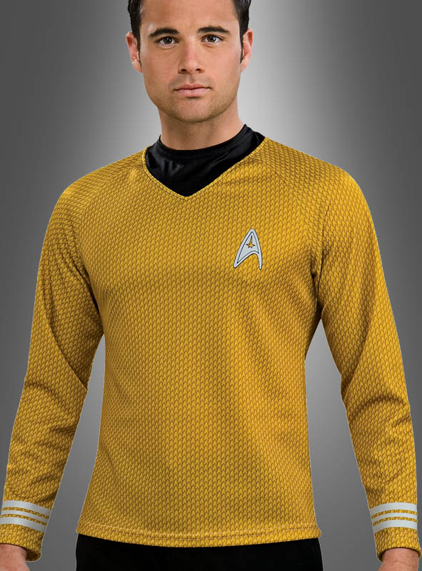 Star Trek Uniform Captain Kirk Shirt Gold 2 Star Trek Uniform Captain Kirk Shirt Gold – Bild 2