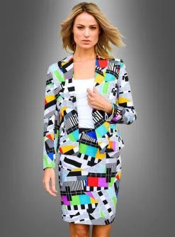Testbild Kostüm Für Damen OppoSuits -Günstiges Kostumhaus Geschäft testbild tv 80er jahre kostuem 87e8d40756 3