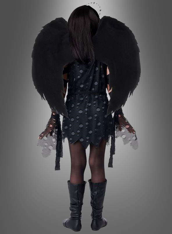 Schwarzer Engel Kostüm Für Mädchen 2 Schwarzer Engel Kostüm Für Mädchen – Bild 2