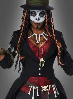 Voodoo Zauberin Kostüm Für Damen -Günstiges Kostumhaus Geschäft voodoo zauberin halloween kostuem add4ae8f14 3